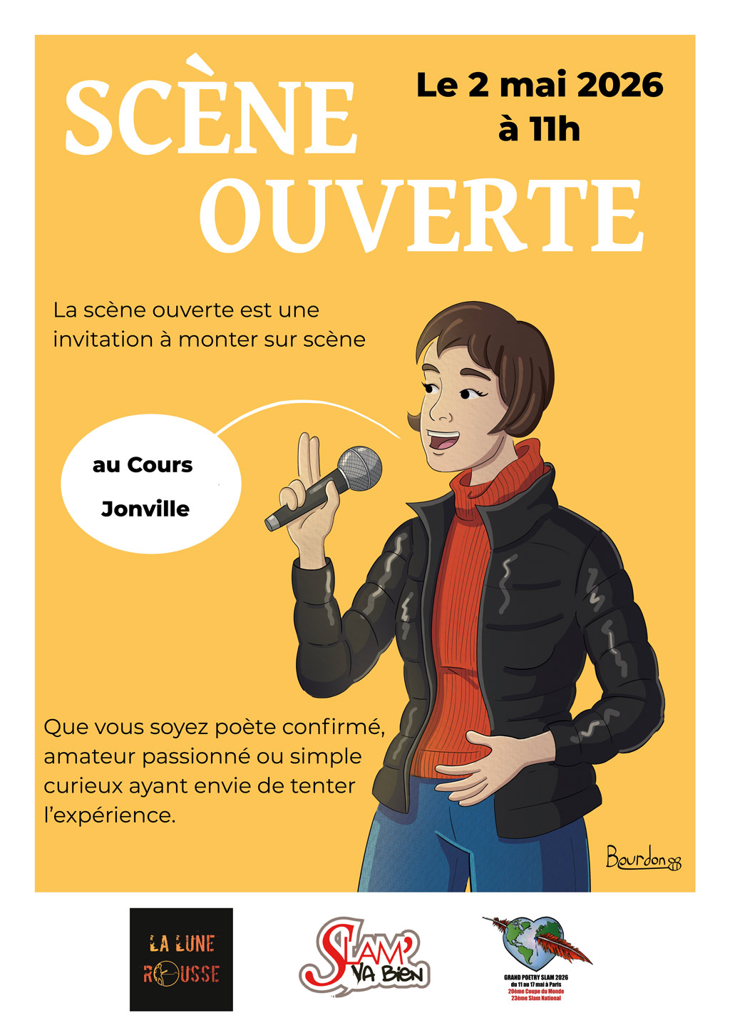 Scène ouverte le 2 mai